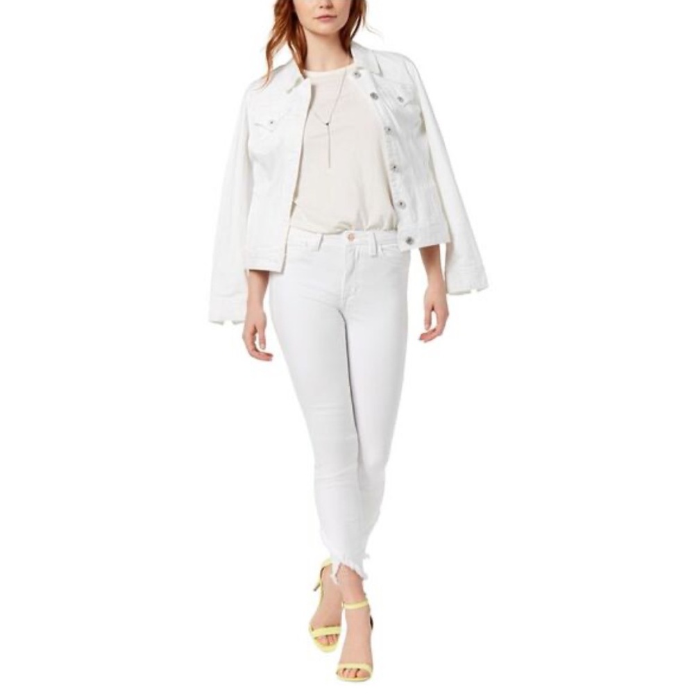 Joe’s Jeans The Charlie White Flared Hem Cropped Jeans